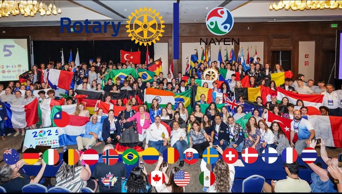 NAYEN Rotary Youth Exchange conference with students from around the world