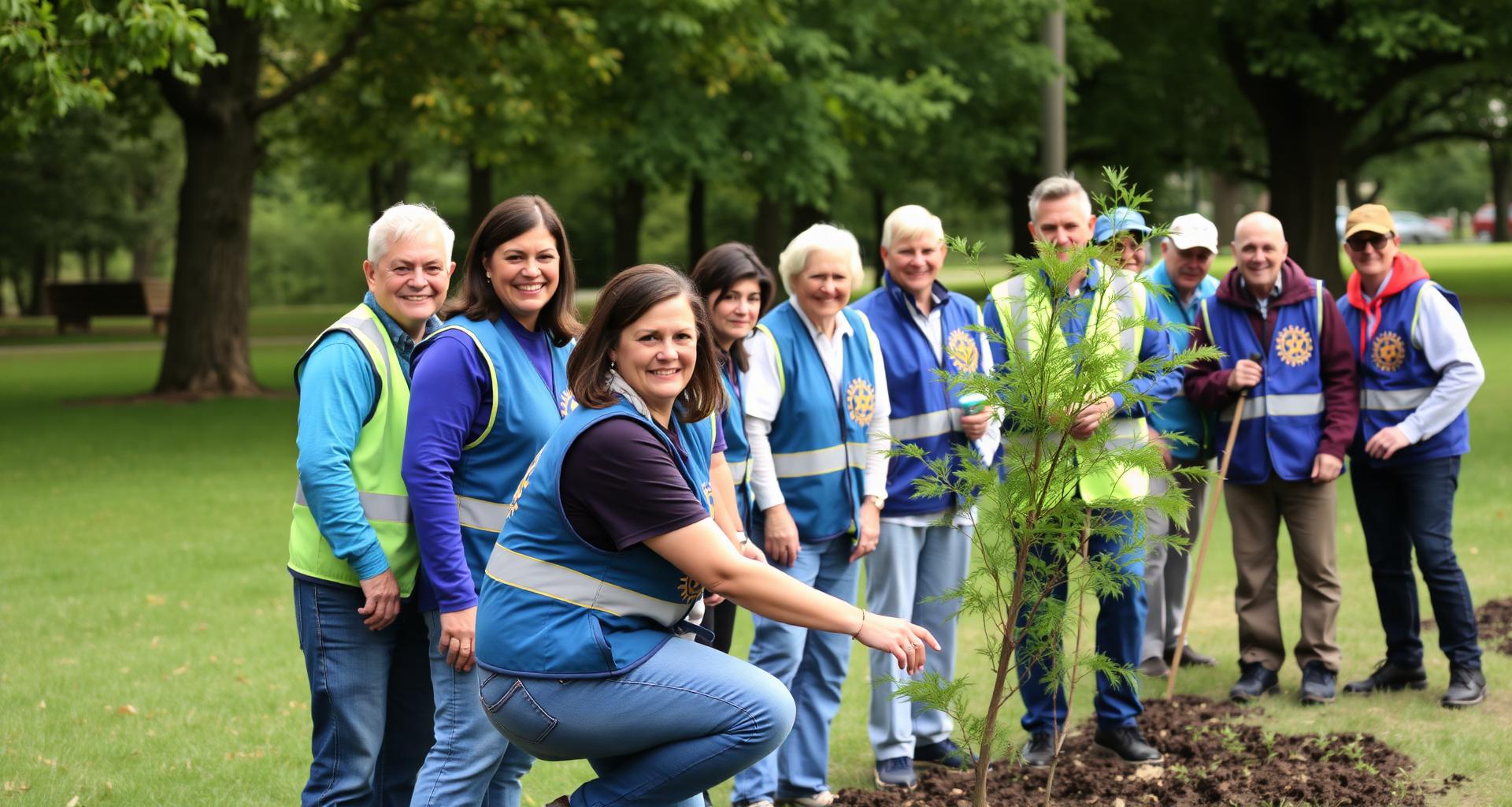 Rotary volunteers serving the Memphis community